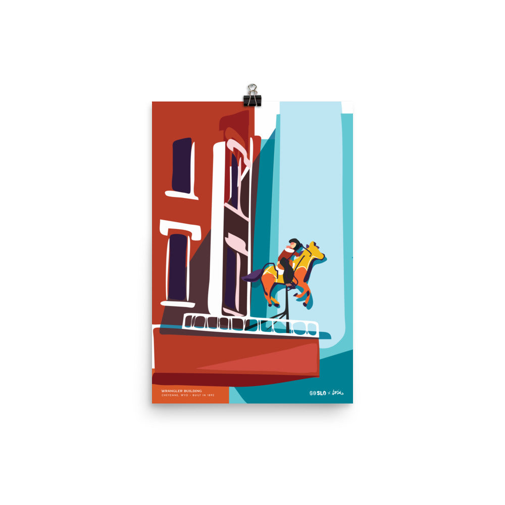 Galloping Downtown Print