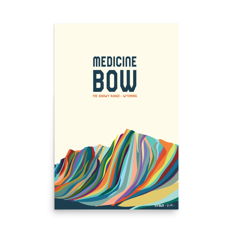 Medicine Bow Typography Print