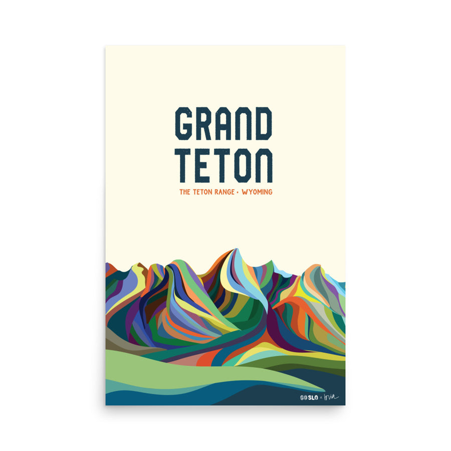 Grand Teton Typography Print