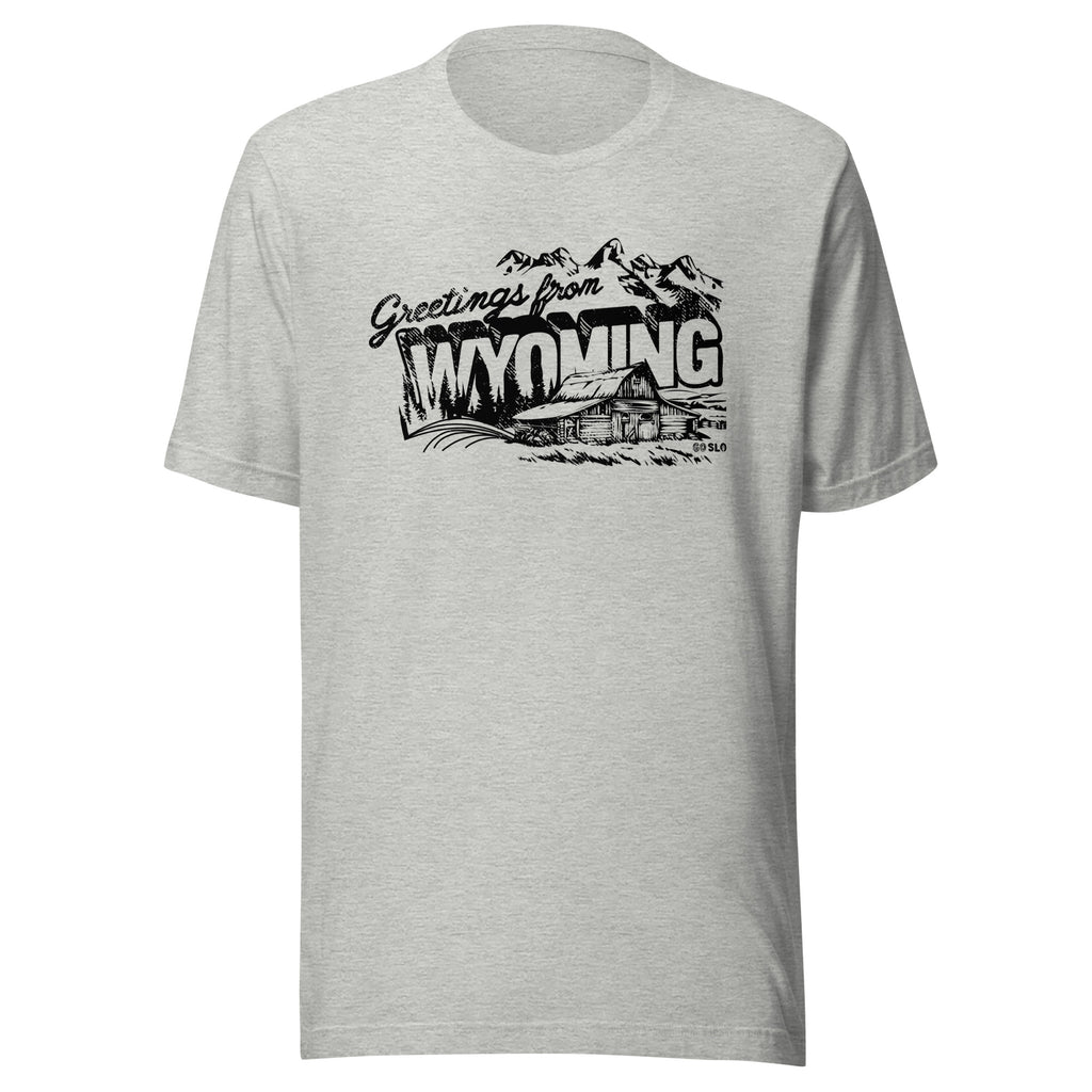 Greetings from Wyoming Guys Tee