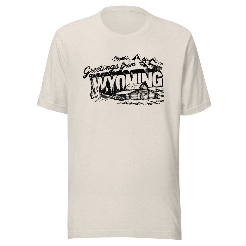 Greetings from Wyoming Guys Tee