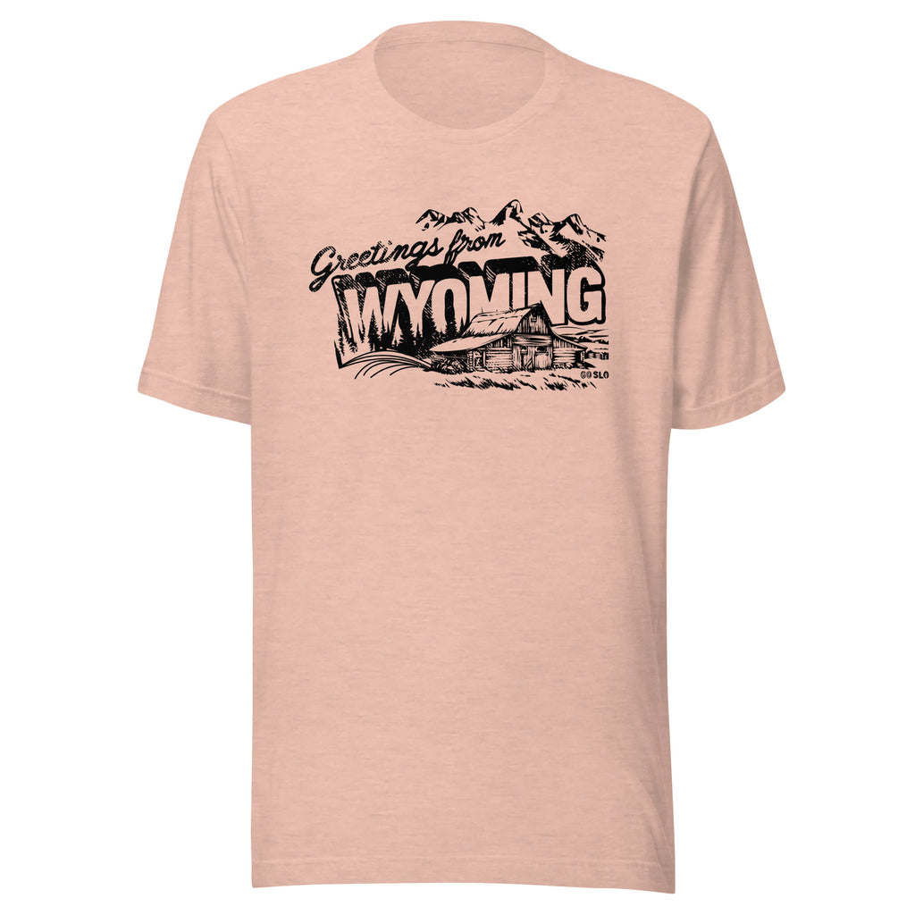 Greetings from Wyoming Guys Tee