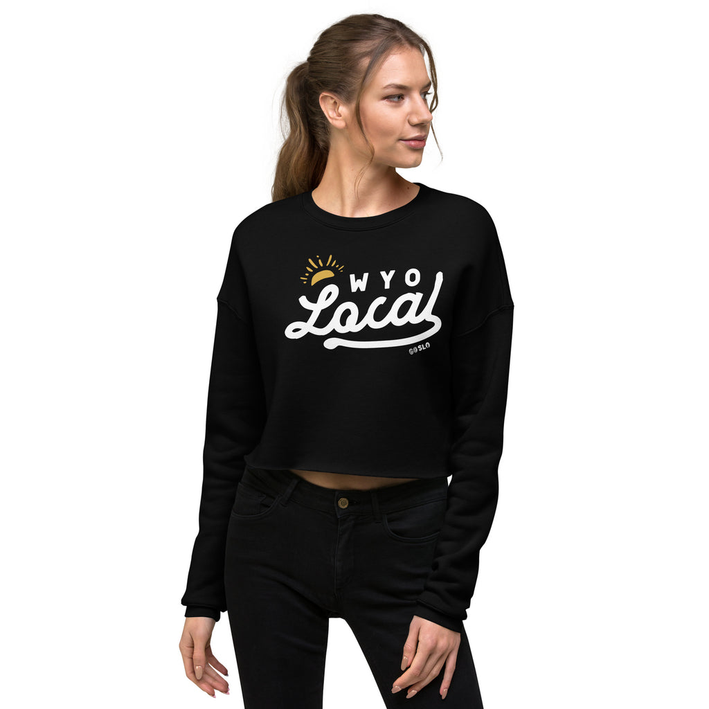 Gals Wyo Local Crop Sweatshirt