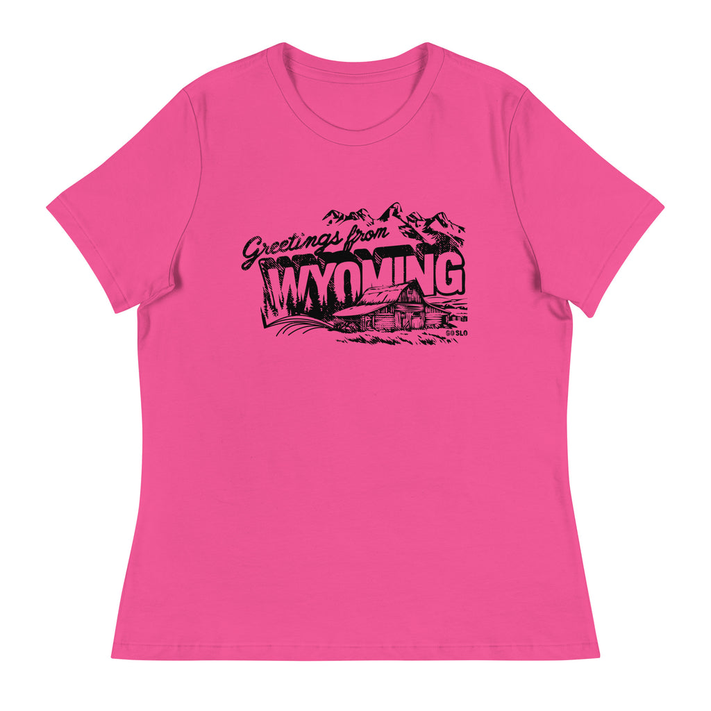 Gals Greetings from Wyoming Fit Tee