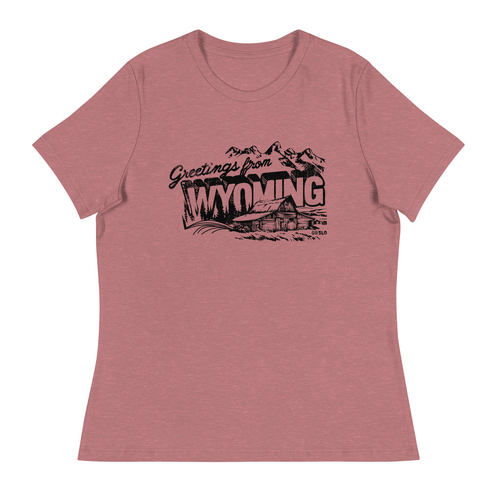Gals Greetings from Wyoming Fit Tee