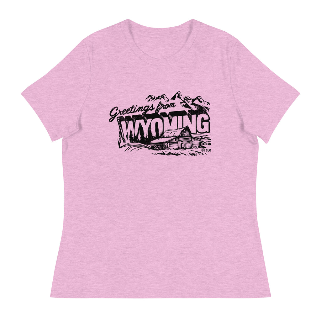 Gals Greetings from Wyoming Fit Tee