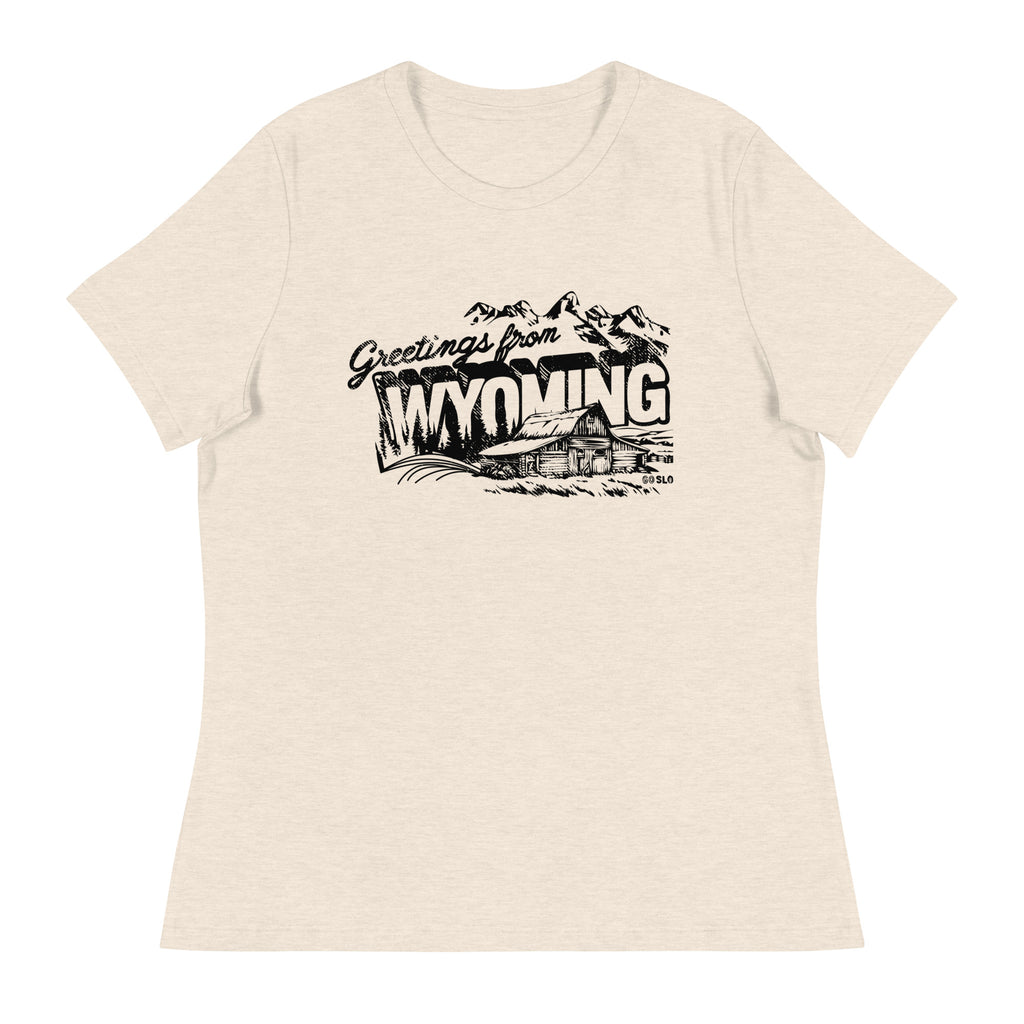 Gals Greetings from Wyoming Fit Tee