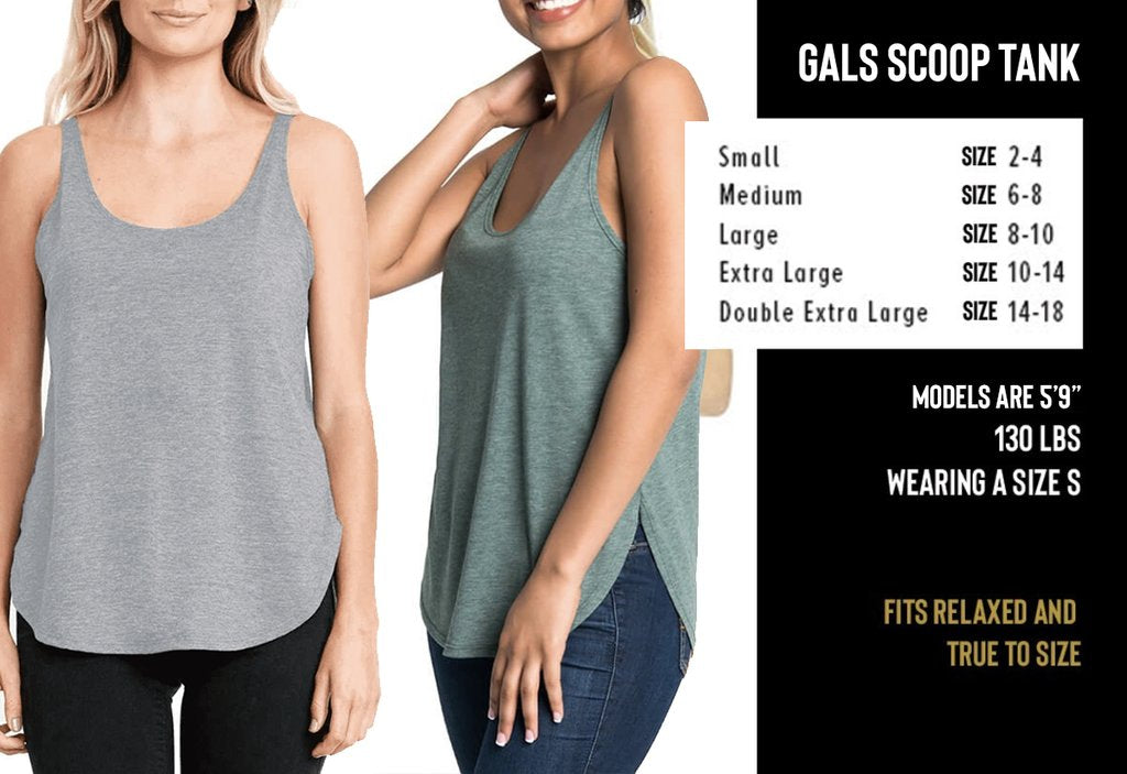 Gals Geo Bison Scoop Tank