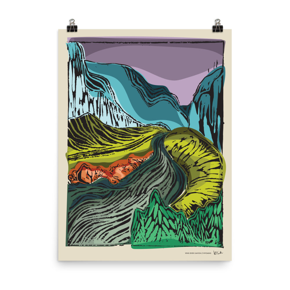 CARVED // WIND RIVER CANYON PRINT