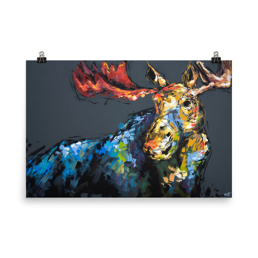Marty the Moose Print