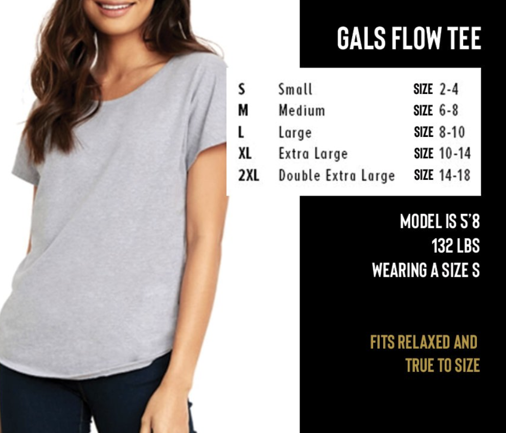 GALS WYO VICTORY FLOW TEE