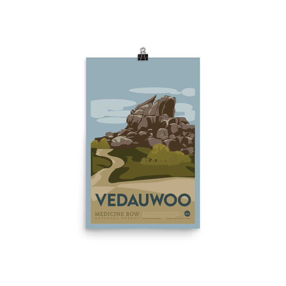 Vedauwoo Vintage Poster Print