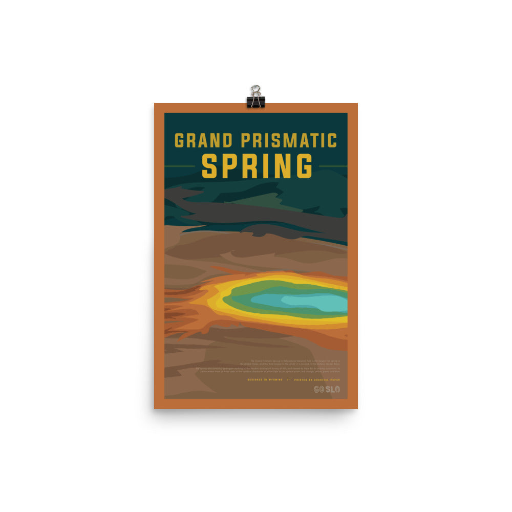 Grand Prismatic Vintage Poster Print