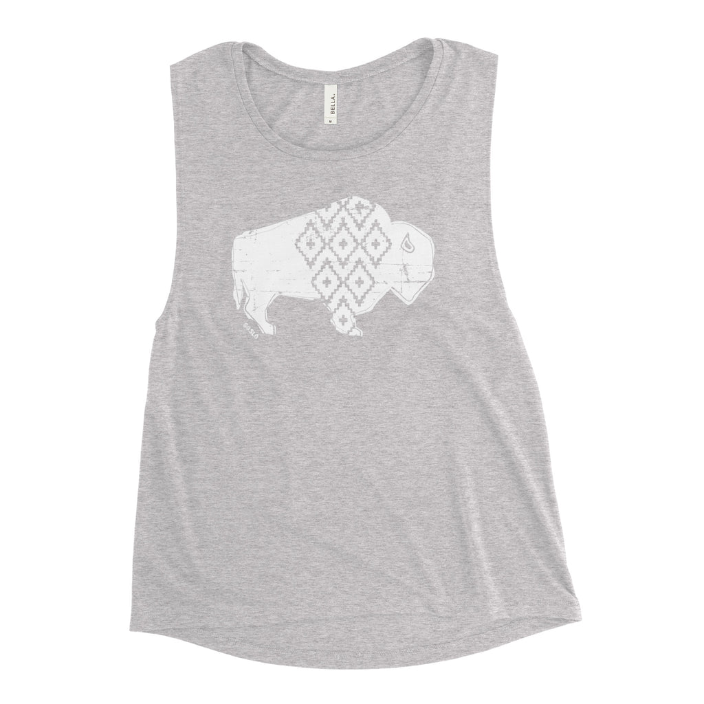 GALS GEO BISON MUSCLE TANK