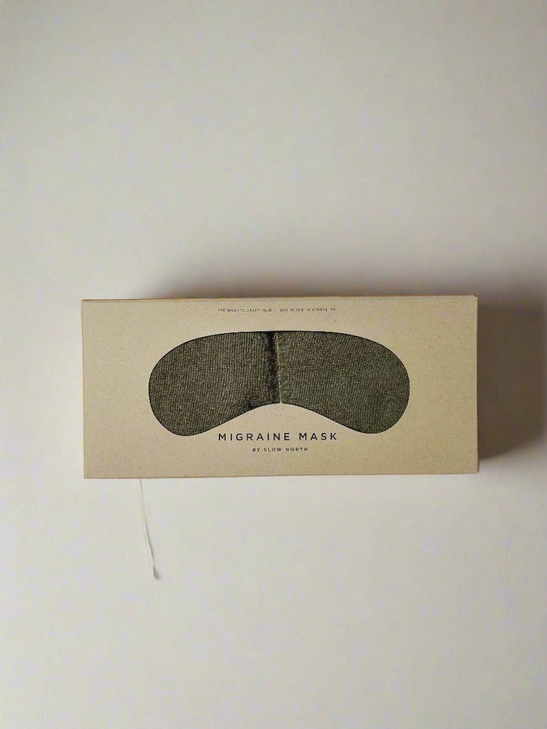 Slow North - Eye Mask  - Olive | Spa Eye Pillow, Weighted