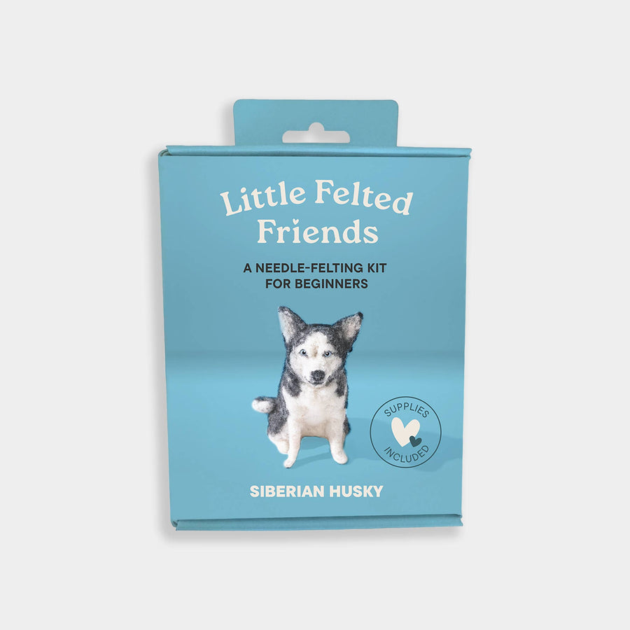 Blue Star Press - Little Felted Friends: Siberian Husky (Needle-Felting Kit)