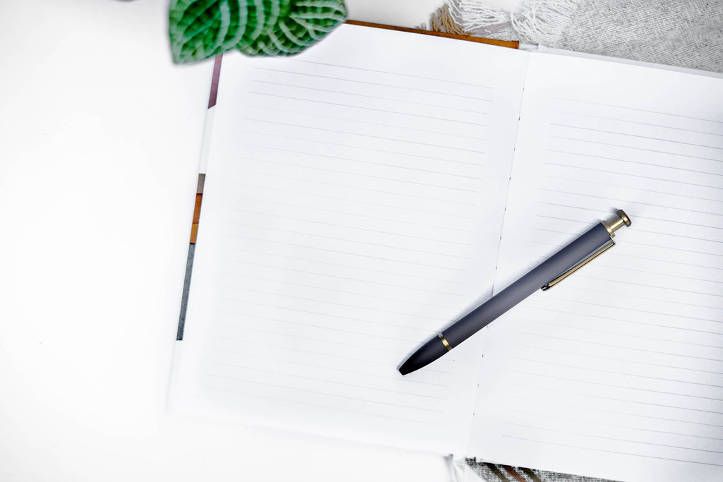 Duncan & Stone Paper Co. - Blank Journal Notebook - Flat Lay Diary Journal Hardcover