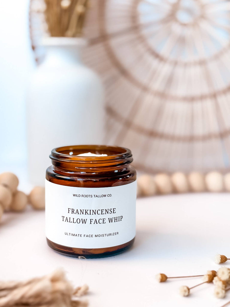 Wild Roots Tallow Co. - Frankincense Whipped Tallow Balm | Tallow Moisturizer