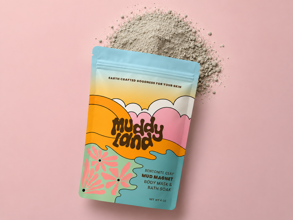 Muddyland - Mud Magnet Mini - Single-Use Body Mask and Bath Soak