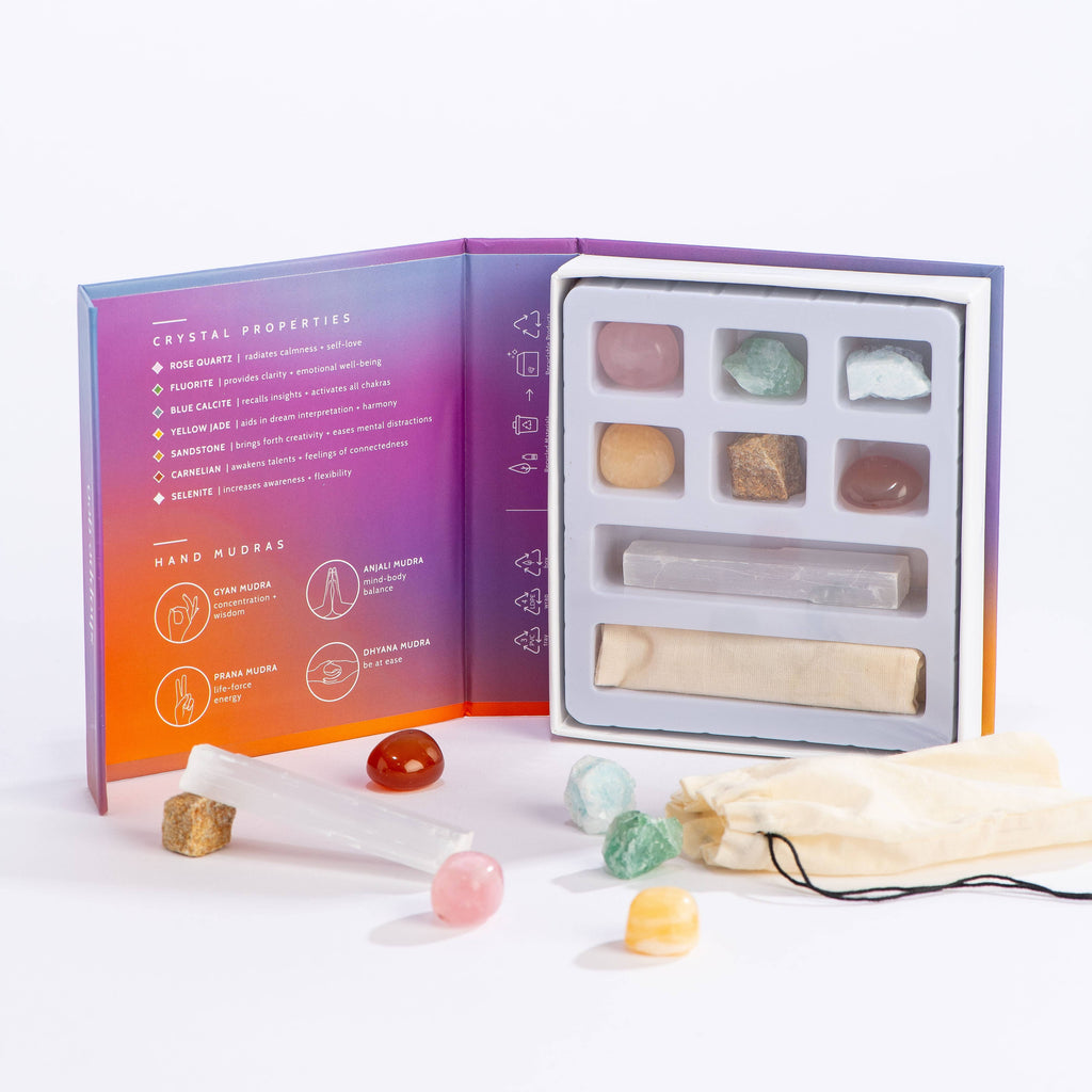 GeoCentral - Relax & Heal Boxed Crystal Assortment w/ Display