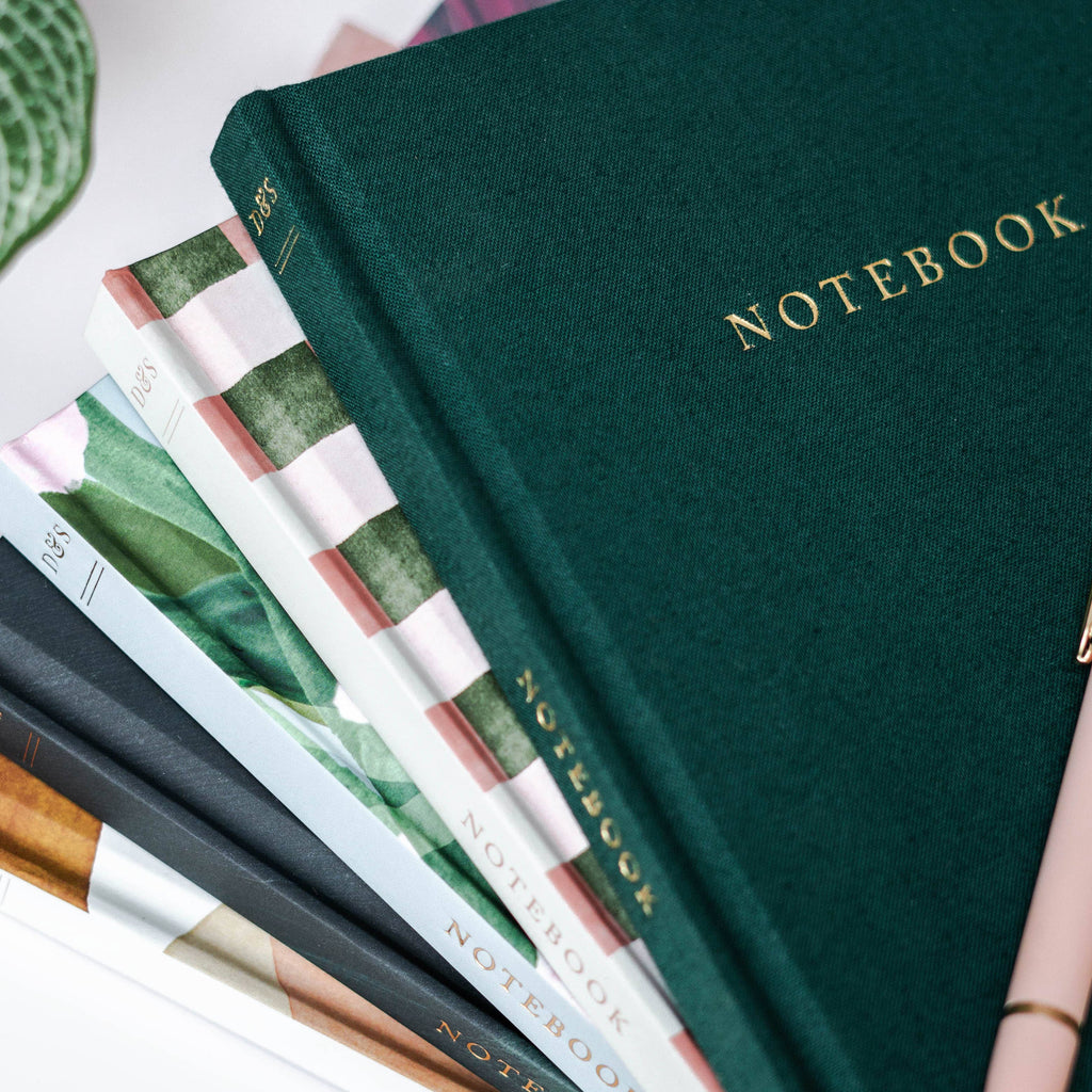 Duncan & Stone Paper Co. - Blank Journal Notebook - Flat Lay Diary Journal Hardcover