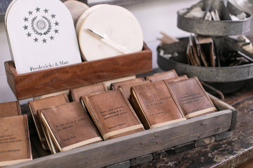 Sugarboo & Co - Dreams And Schemes Mini Signature Leather Journal - Honey