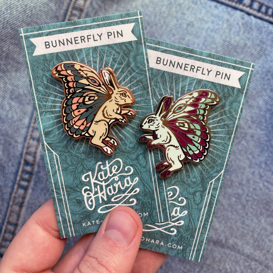 Kate O'Hara - Bunnerfly Enamel Pin