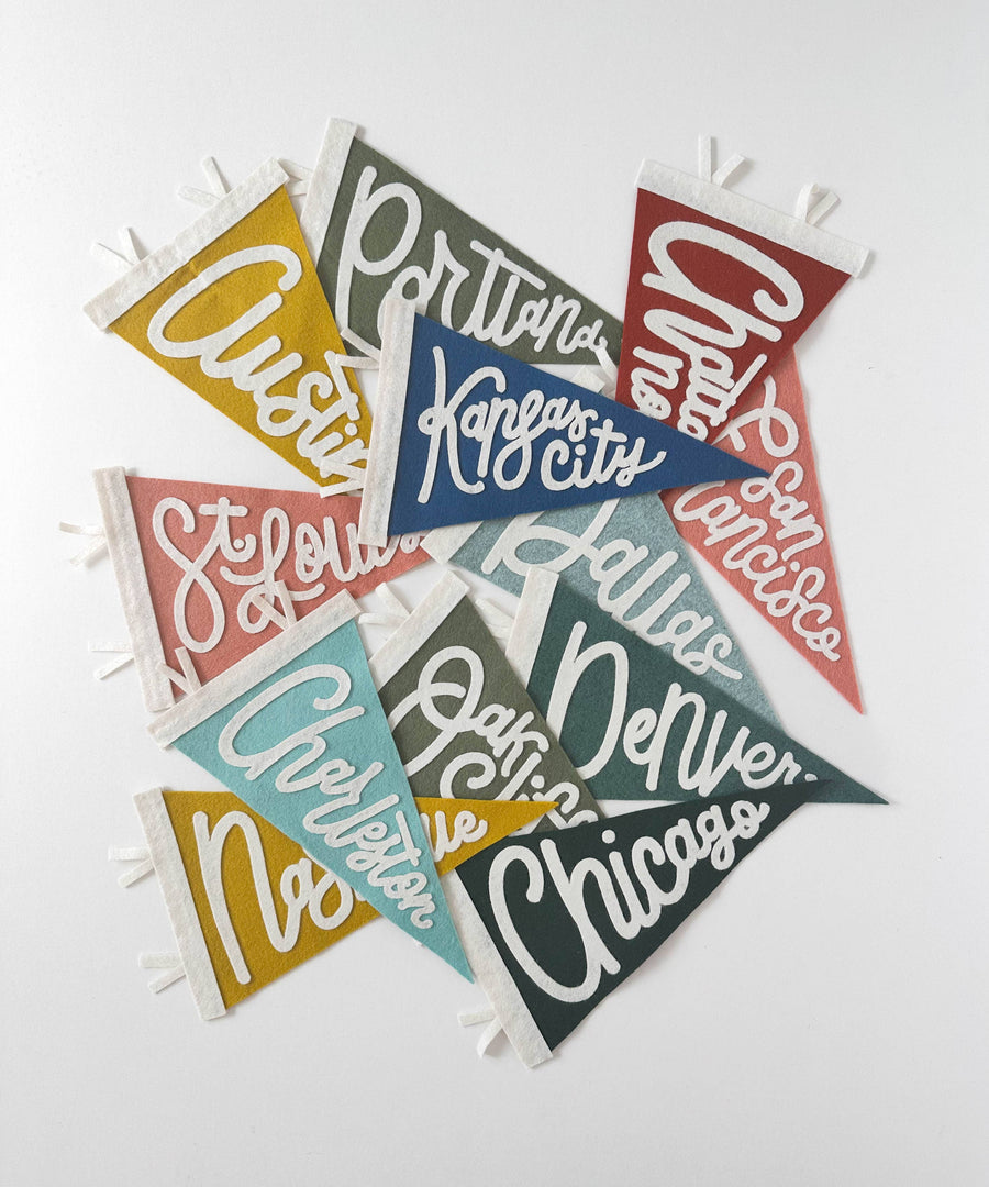 traveldashery - Custom city / state / location pennant