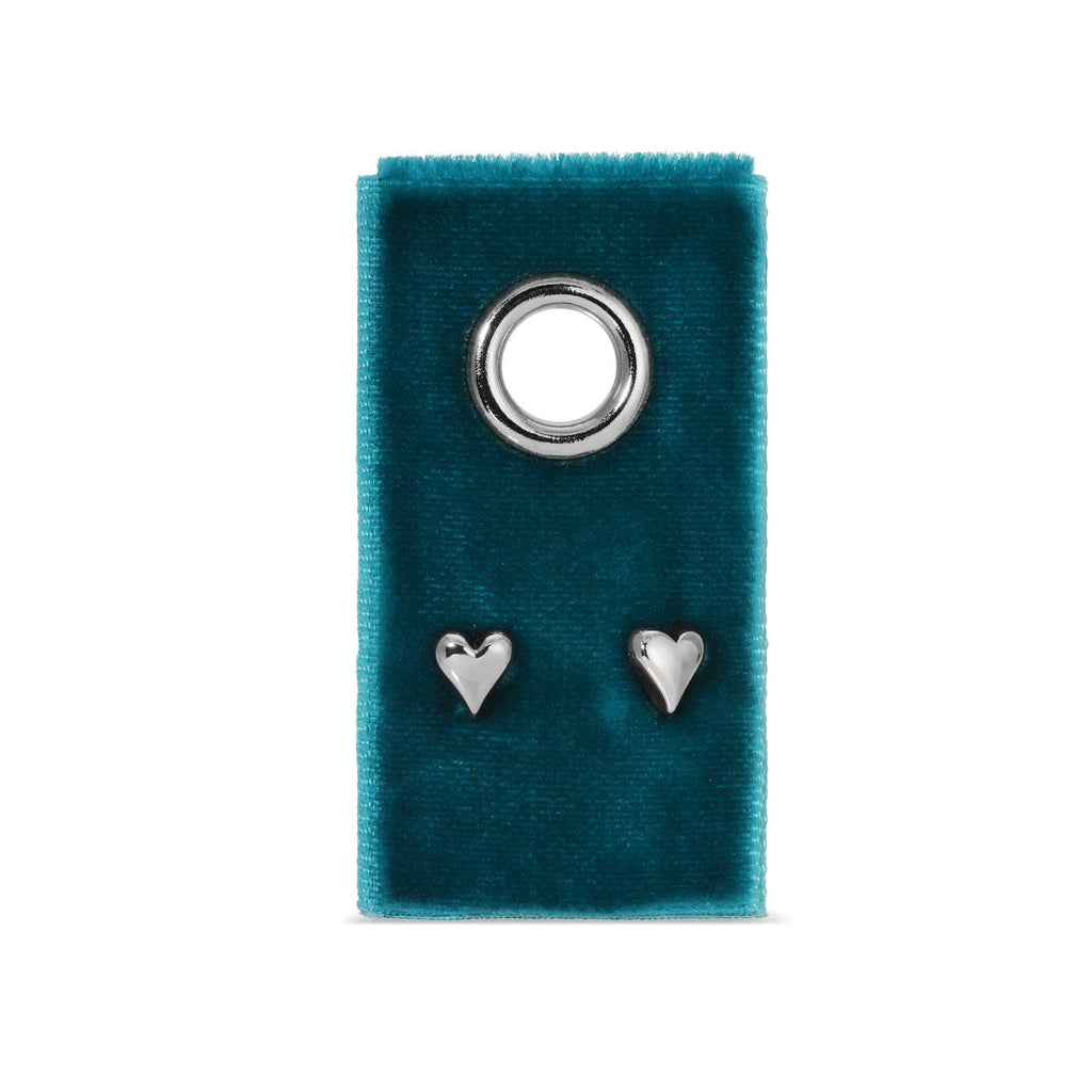 Splendid Iris - Simple Heart Studs On Velvet Gift Tag