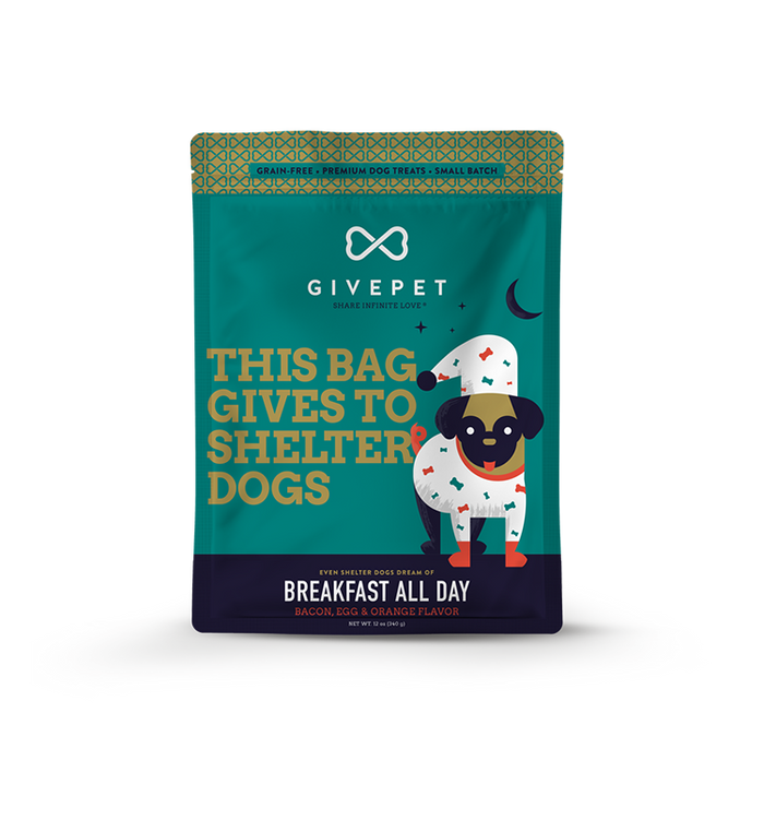 GivePet - GivePet Breakfast All Day Dog 11oz. Baked Biscuit Treats
