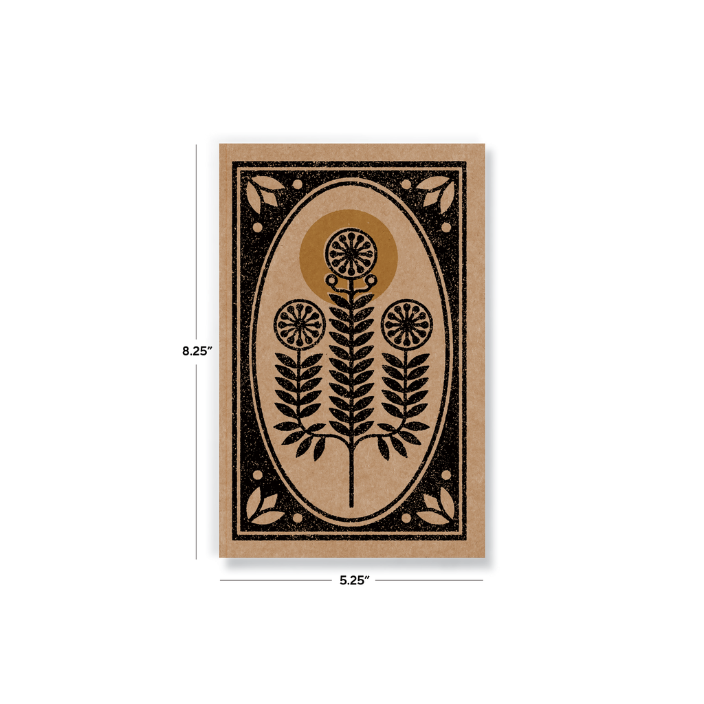 Denik - Plants Kraft Layflat Notebook | KLC803KL