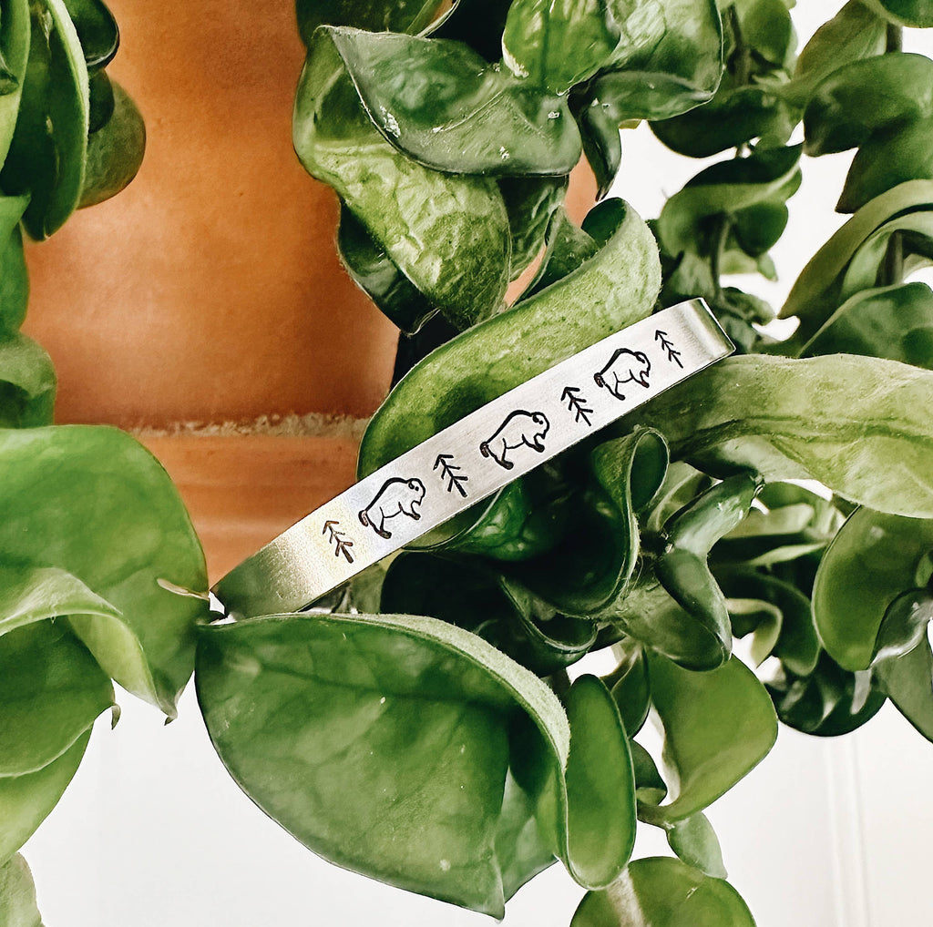 JOY IN THE MORNING - Bison Herd Metal Cuff Bracelet