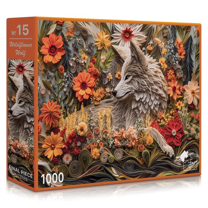 Final Piece Puzzles - No. 15 - Wildflower Wolf
