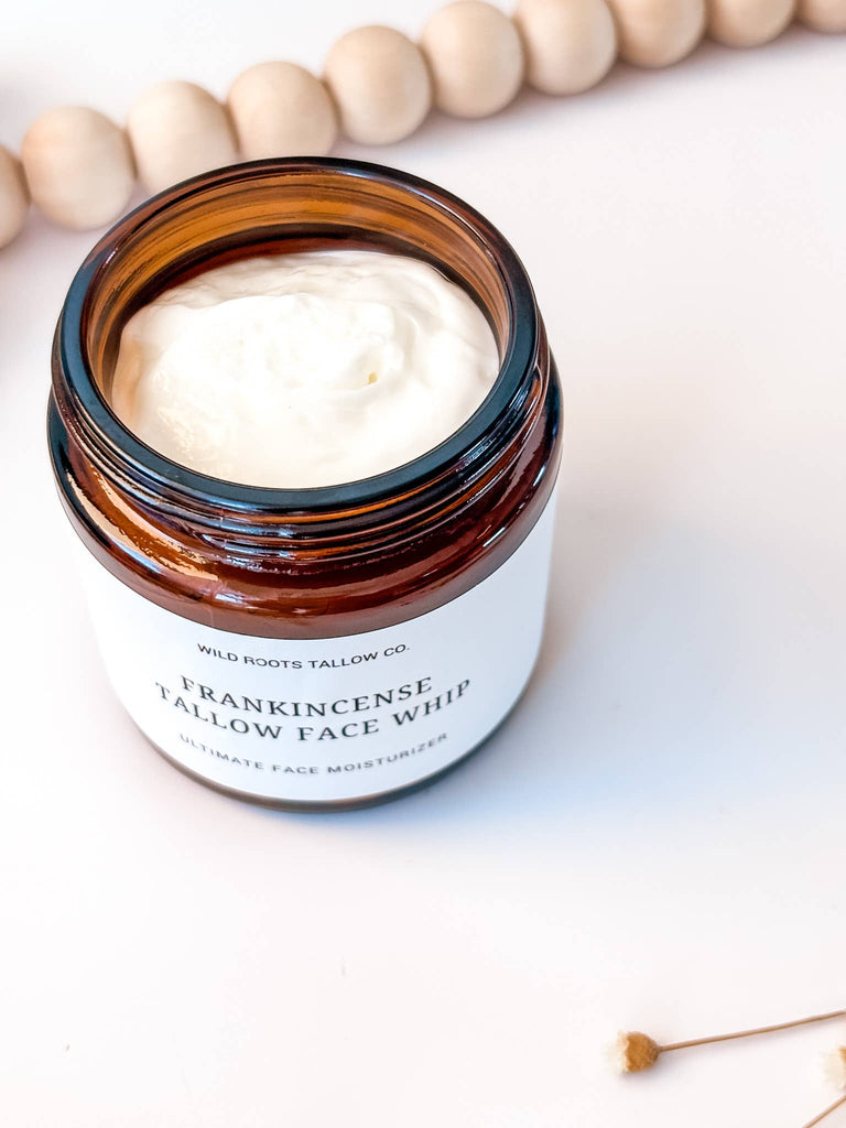 Wild Roots Tallow Co. - Frankincense Whipped Tallow Balm | Tallow Moisturizer