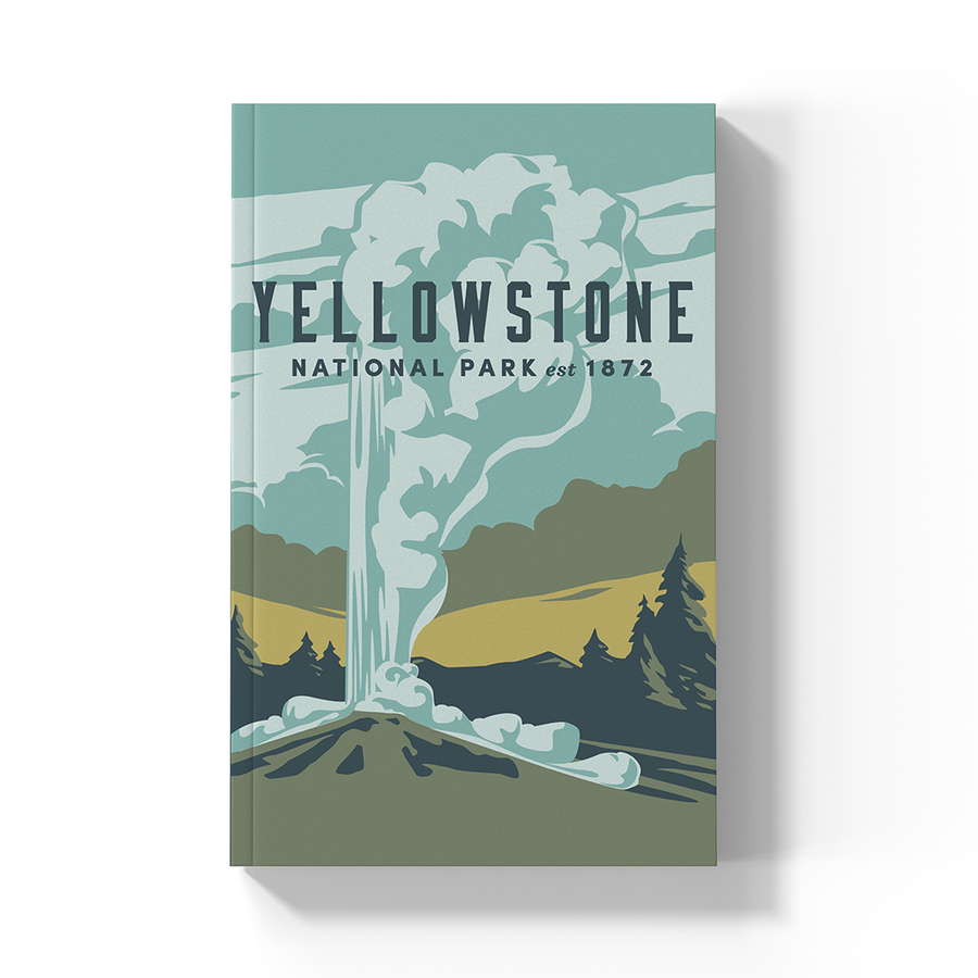 Denik - Yellowstone National Park Classic Layflat Notebook LFC2124L