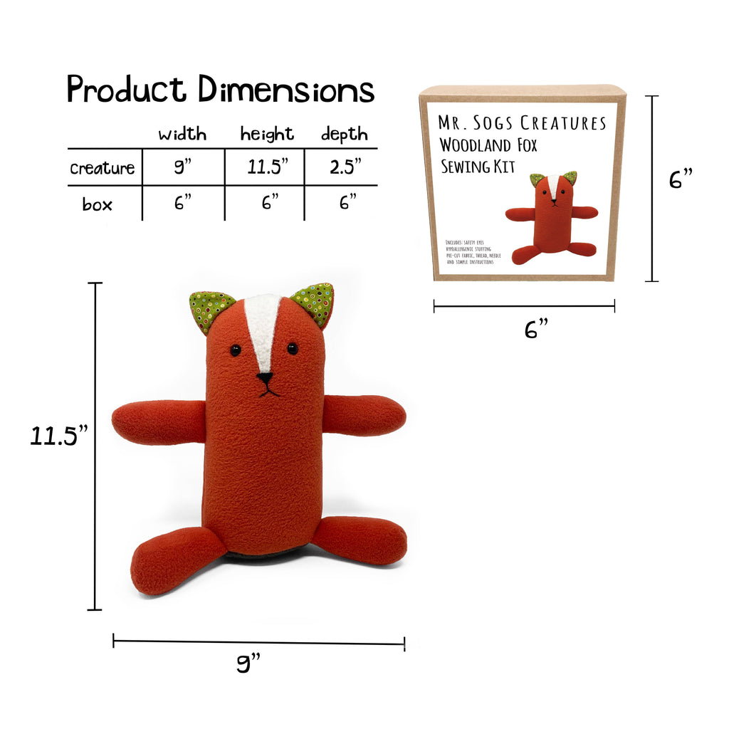 Mr. Sogs - Woodland Fox DIY Plush Sewing Kit
