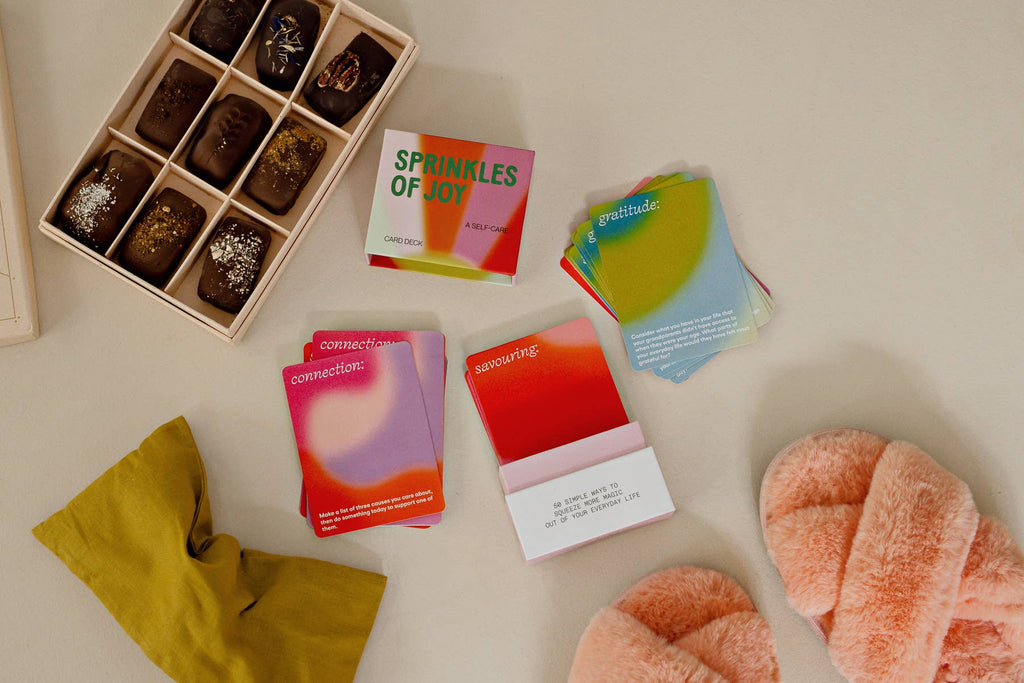 Blue Star Press - Sprinkles of Joy: 50 Card Deck - Stocking Stuffer Gift