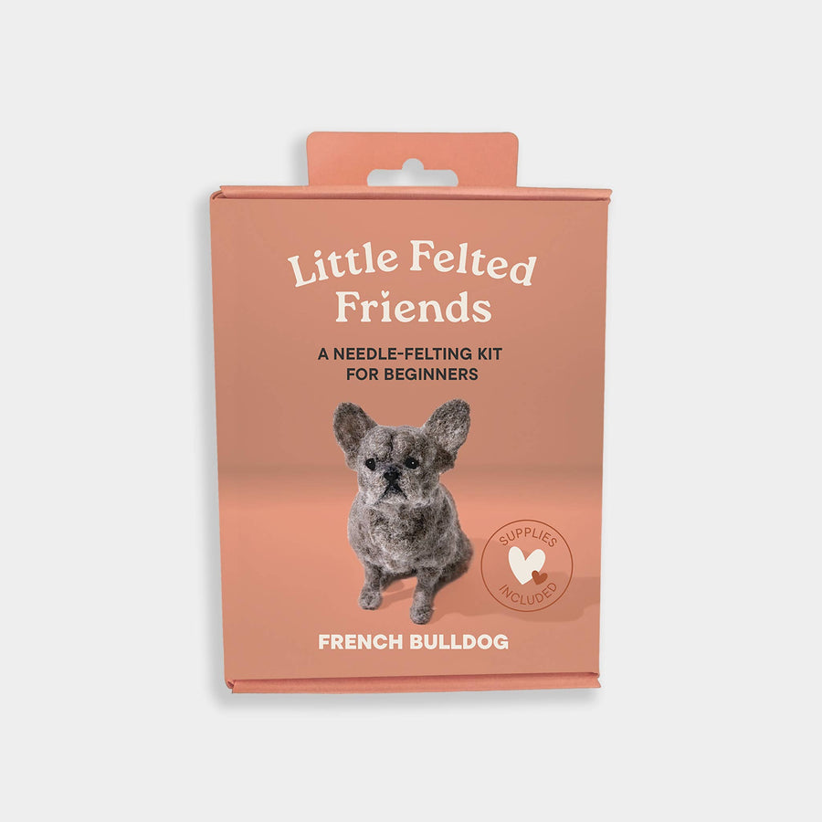 Blue Star Press - Little Felted Friends: French Bulldog (Needle-Felting Kit)