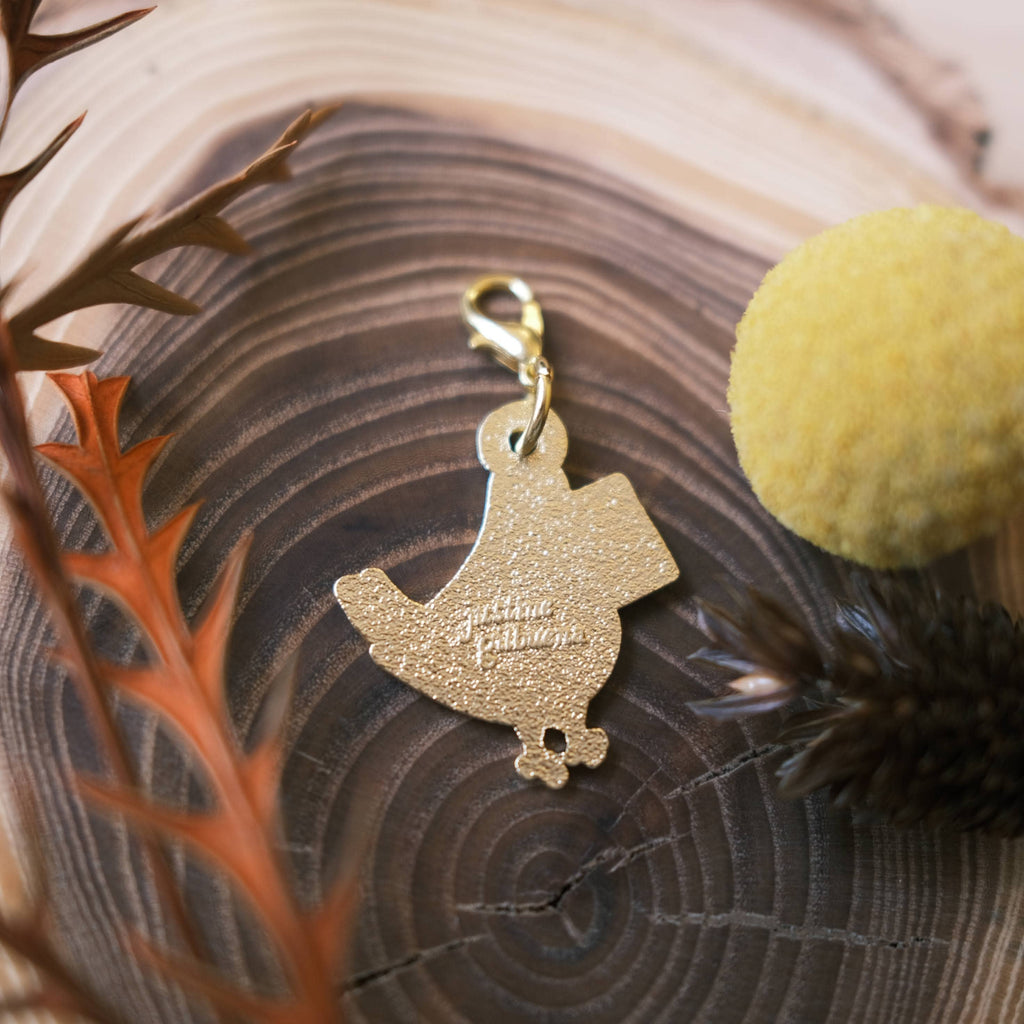 Justine Gilbuena - Pigeon Snail Mail Notebook Charm