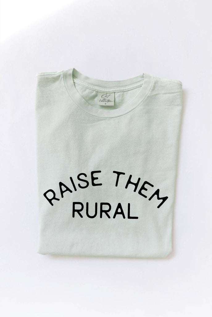 OAT COLLECTIVE - RAISE THEM RURAL Mineral Washed Graphic Top