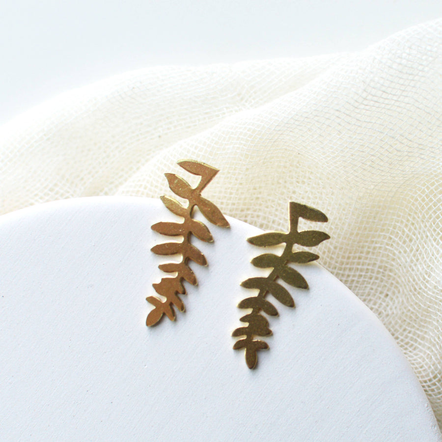 Leaf Stud Earrings