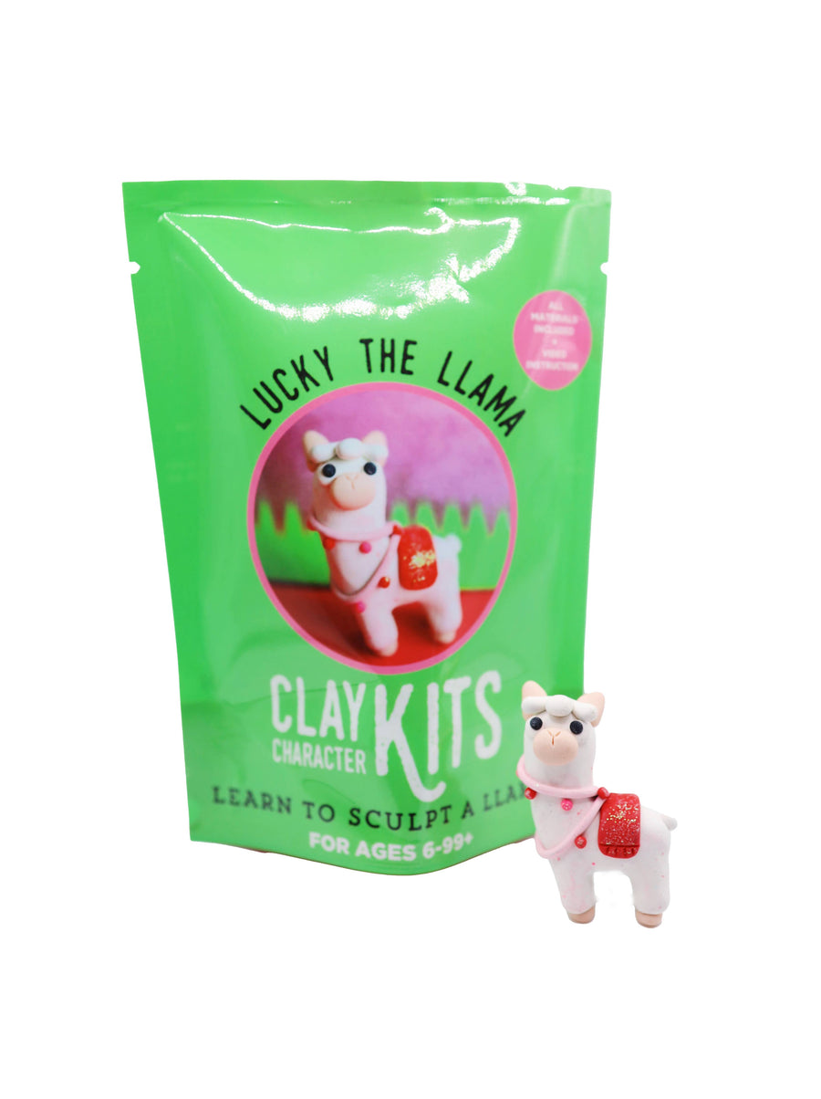 The Make Station | DIY Clay Kits - Llama DIY Polymer Clay Kit | Arts & Craft Kit