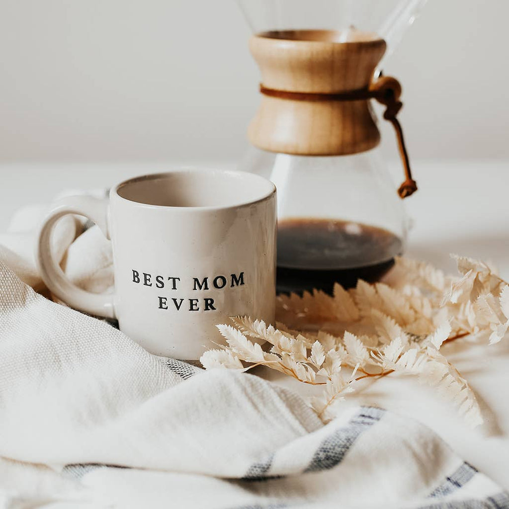 Sweet Water Decor - Best Mom Ever Stoneware Coffee Mug - Gifts & Home Decor
