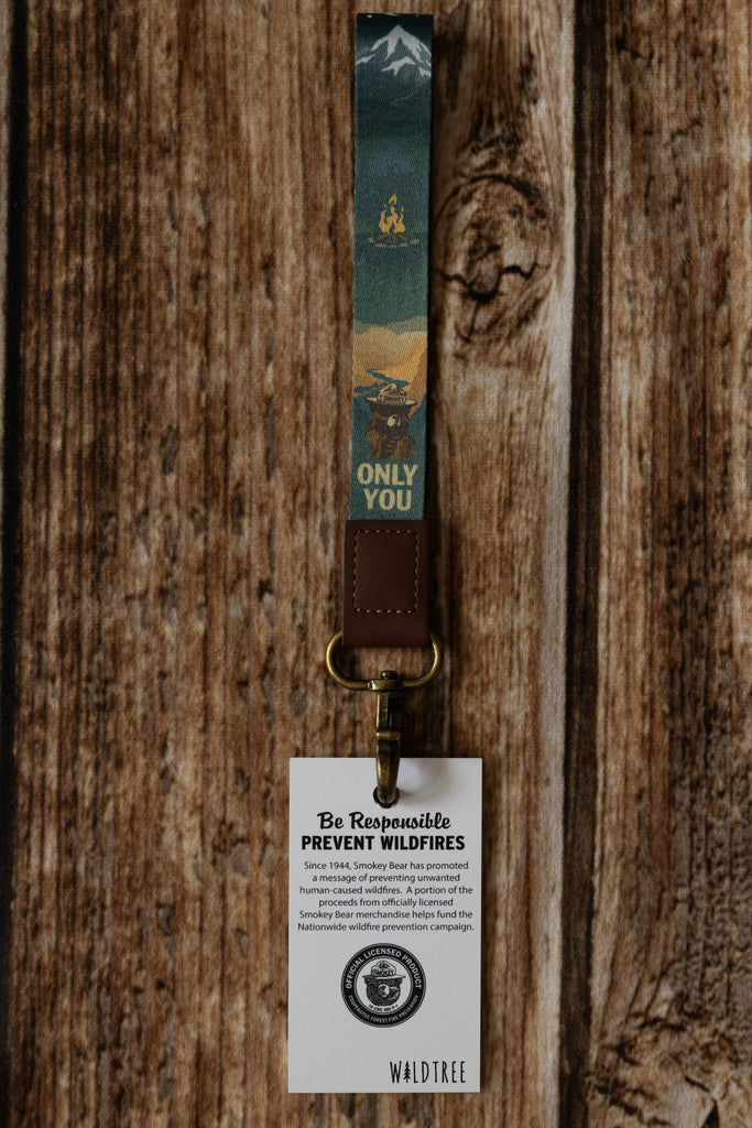 Wildtree - Smokey Bear Wristlet Keychain Lanyard