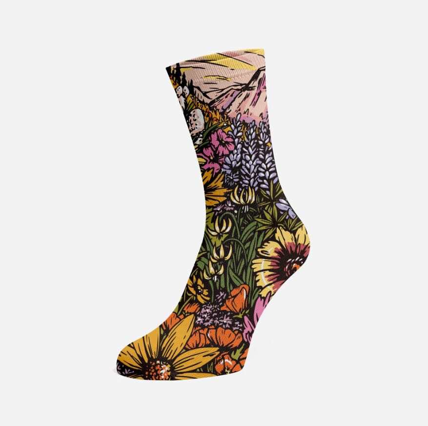 Flower Meadow Unisex Socks