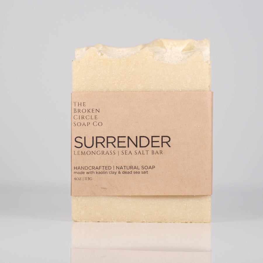 The Broken Circle Soap Co - Surrender (Lemongrass) | Sea Salt Bar | Vegan Soap
