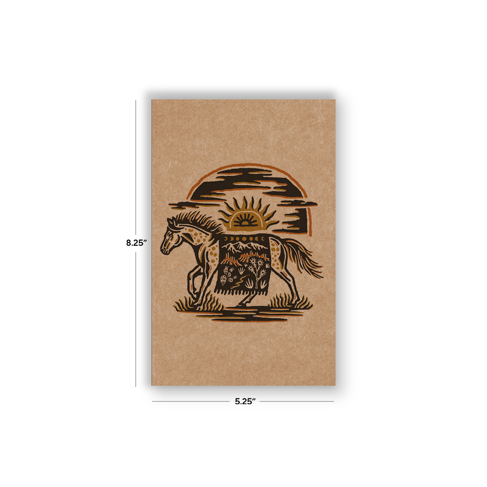 Denik - RaycoDesign — Wild West Kraft Classic Layflat Notebook