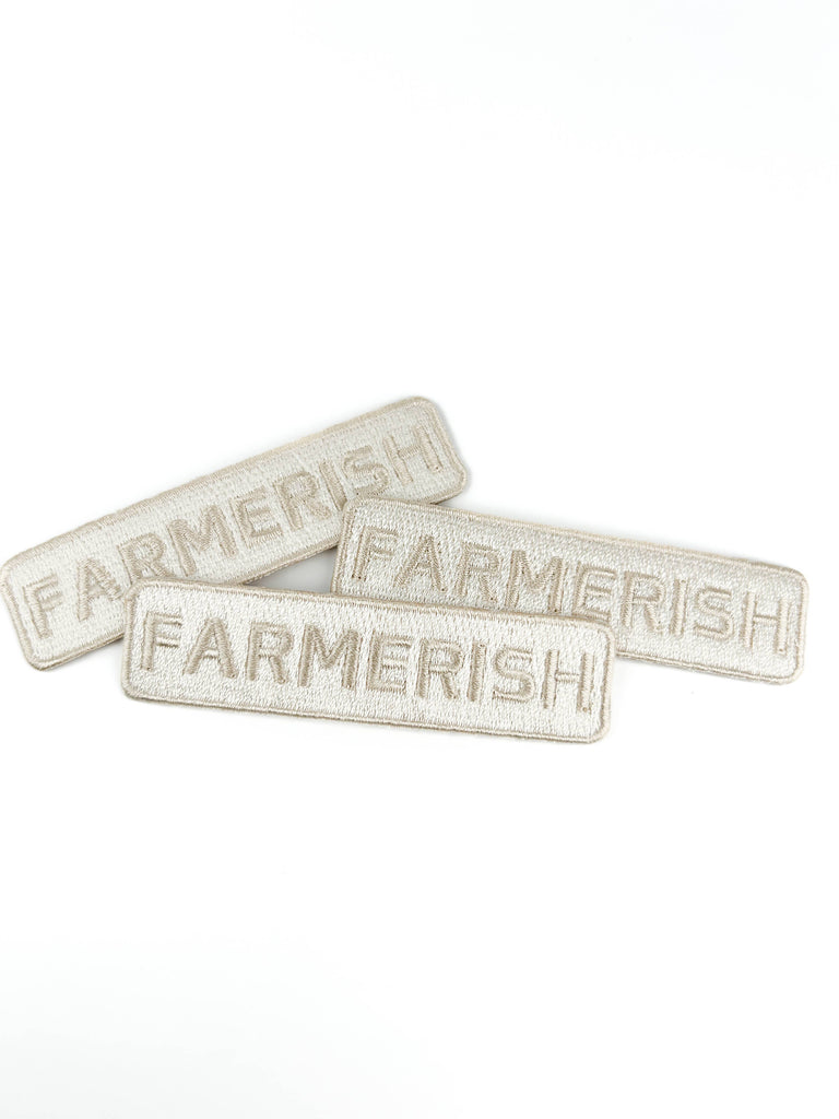 Field Trip Threads - Farmerish Embroidered Iron-On Patch Homesteader Farm Garden