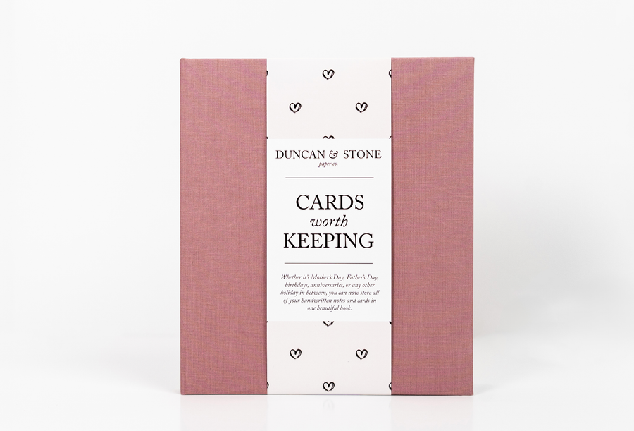 Duncan & Stone Paper Co. - Cards Worth Keeping Journal | Birthday Card Organizer Book