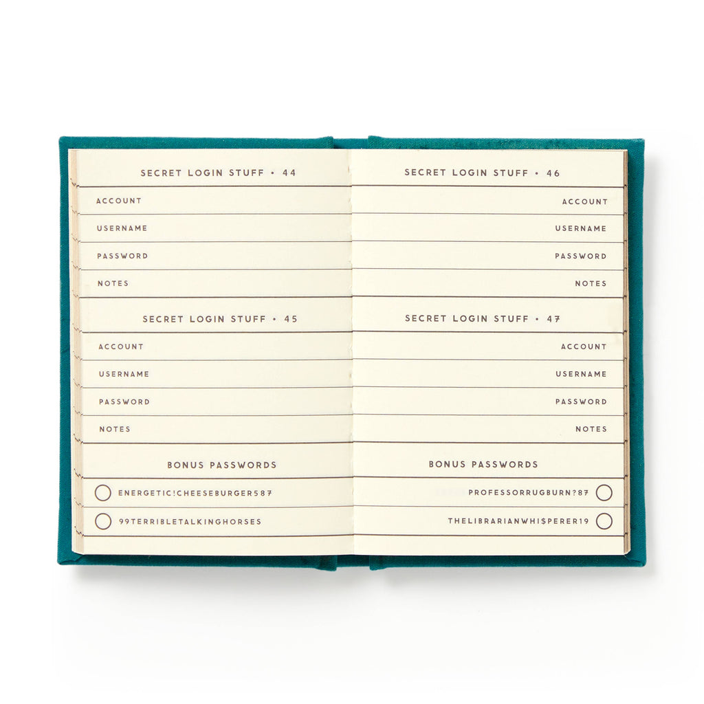 Chronicle Books - Brass Monkey Definitely Not My Passwords - Password Diary